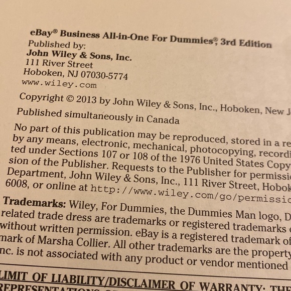 eBay Business for Dummies Book 3rd edition Marsha Collier Reselling - Picture 9 of 10